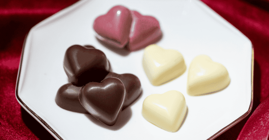 味別のチョコレートの写真